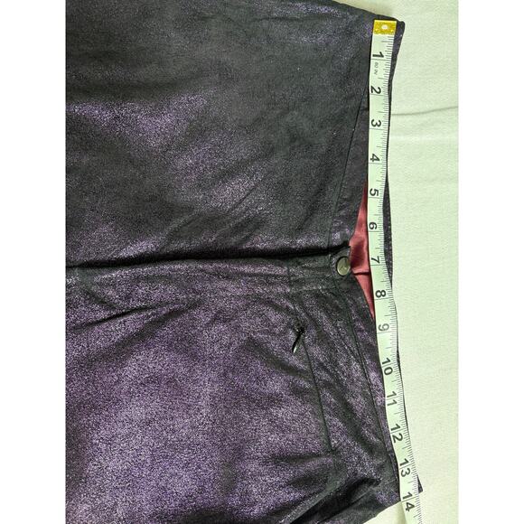 Venus Williams By Wilsons Leather 2 Pc Set Jacket and Pants Puple Size 8 - Picture 12 of 15